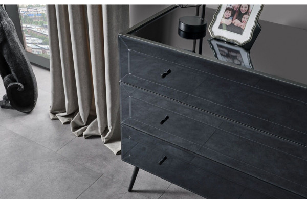 Oslo Antrasit Yatak Odası Takımı 5 Kapaklı