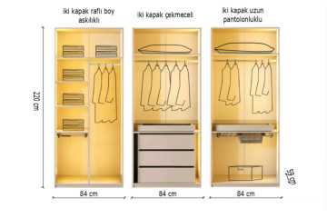 Dubai 6 Kapılı Yatak Odası