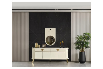 City Ekru Gold Yemek Odası Takımı