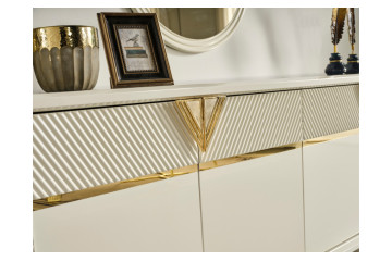 City Ekru Gold Yemek Odası Takımı