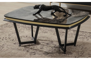 Tesla Ceviz Gold Yemek Odası