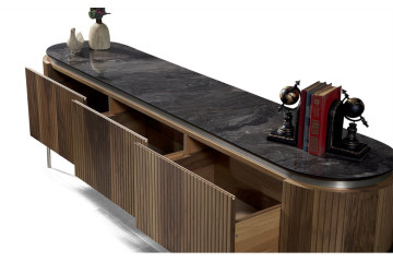 Tesla Ceviz Gümüş TV Ünitesi