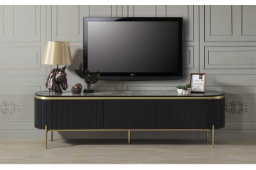 Tesla Siyah Gold Tv Ünitesi